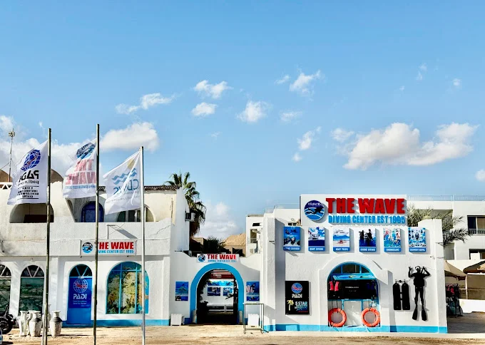 The Wave Diving Center on the shore of Sharm El Maya, established 1995