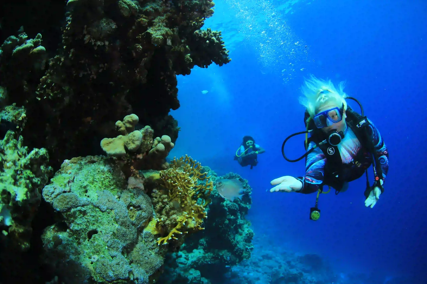 Shore diving in Sharm El Sheikh at The Wave Diving Center