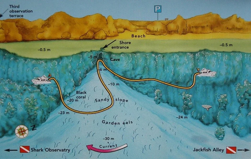 Eel Garden dive map