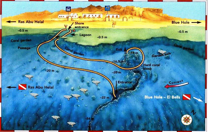 The Canyon dive map